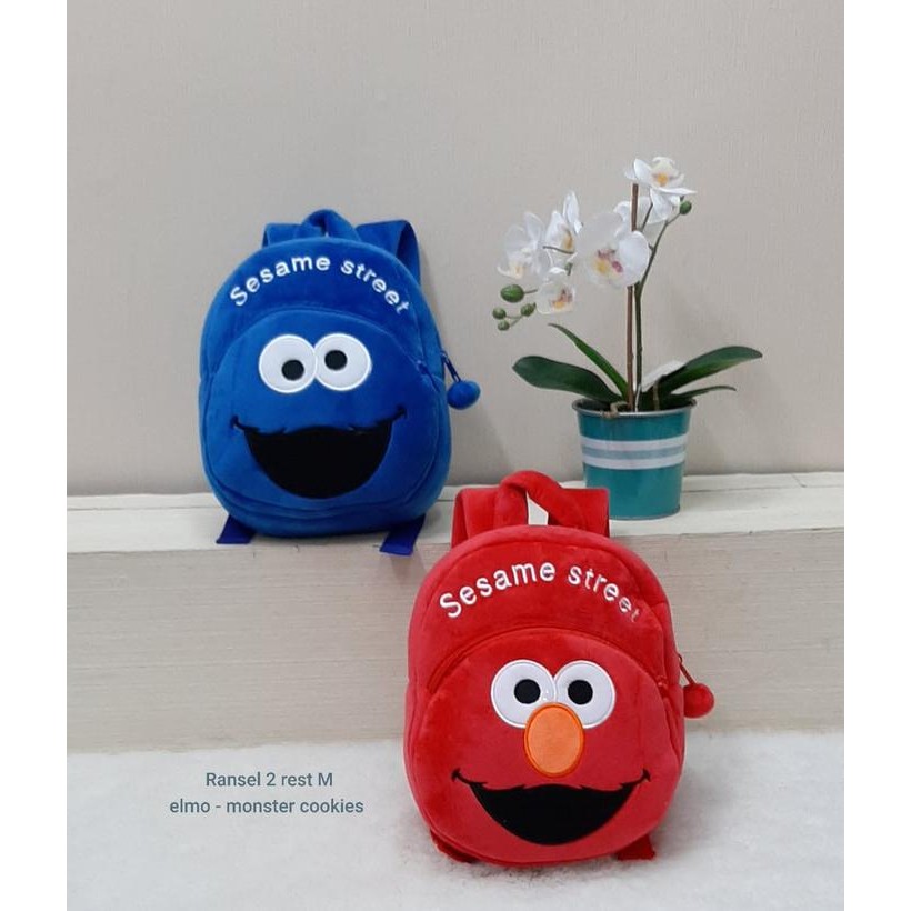 Terlaris- Tas Ransel Anak 2Rest M Elmo Cookies/Backpack/Tas Sekolah Anak Paud&Tk