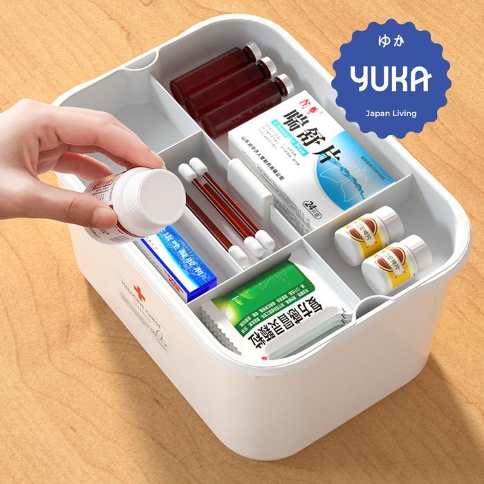 YUKA KOTAK OBAT P3K FIRST AID EMERGENCY PERAPI ORGANIZER BOX OBAT