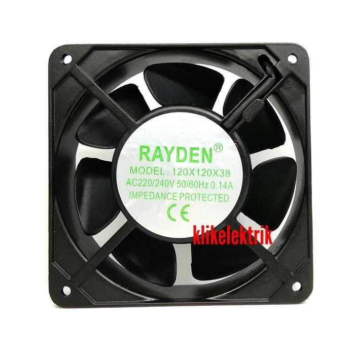 Kipas Komputer Cooling Fan Rayden Pendingin Panel Blower Ac 220V 12Cm