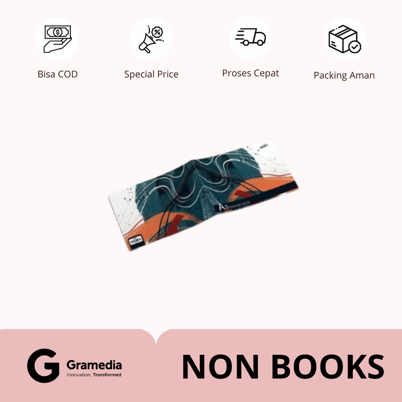 

Gramedia Supratman | Estudee Drawing Book A3 I Artistic - Motif Random | Produk Original Gramedia