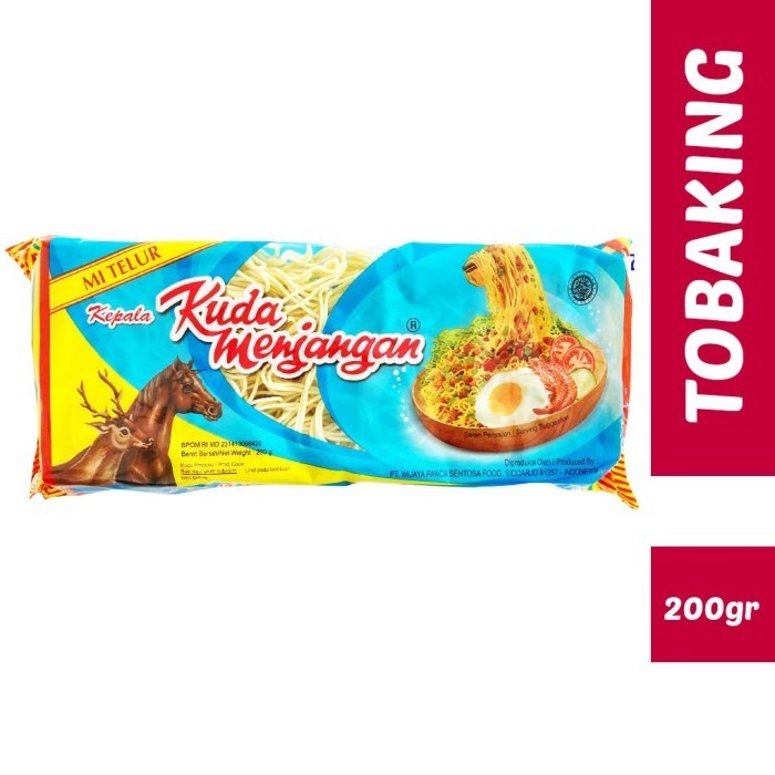 

MIE TELOR KUDA MENJANGAN BULAT 200 GR MI TELUR