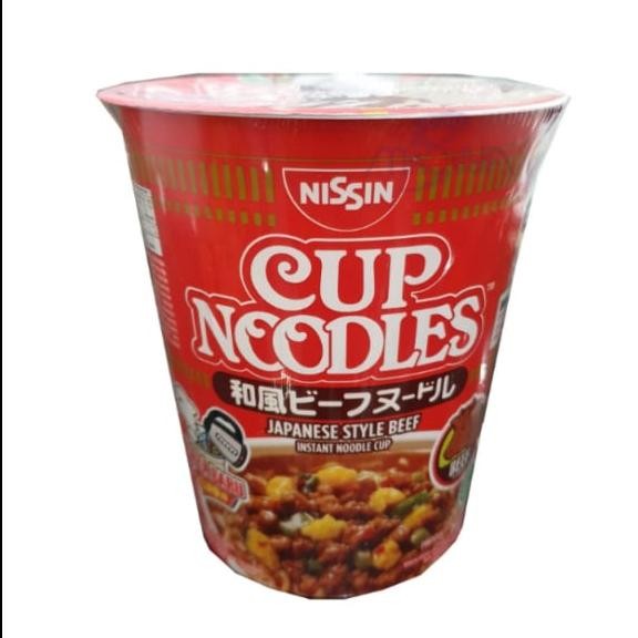

NISSIN CUP NOODLE JAPANESE STYLE BEEF/ RASA KALDU SAPI ALA JEPANG