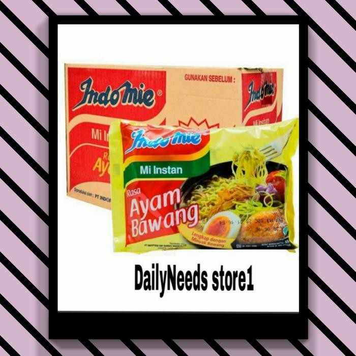 

INDOMIE AYAM BAWANG 1 DUS 1 KARTON 40 PCS MIE