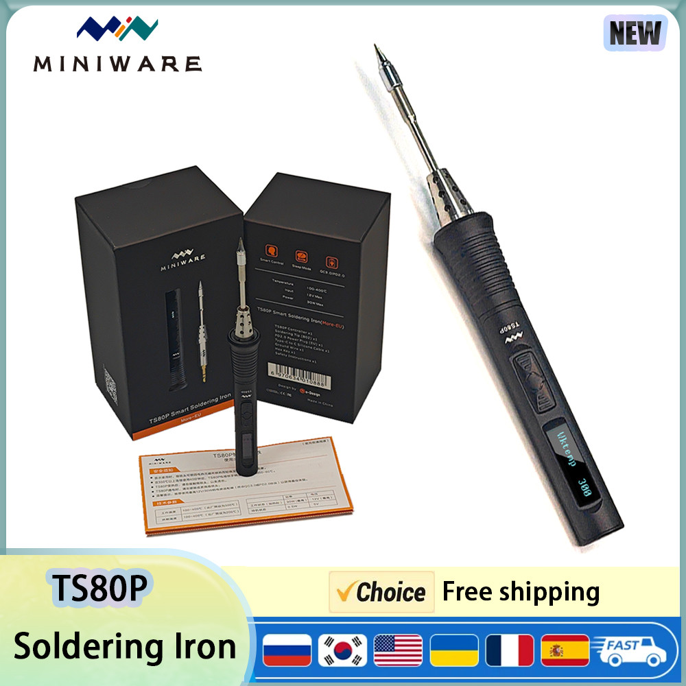 TS80P Smart Soldering Iron OLED Screen full body CNC Aluminum alloy casing TS80 Upgrade version With