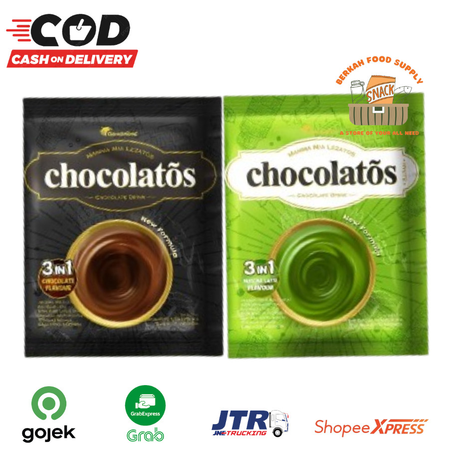 

[ BERKAH ] Chocolatos Drink Italian Chocolate Taste Renceng isi 10 x 27gr Chocolate Matcha Latte Minuman Serbuk Instan Halal
