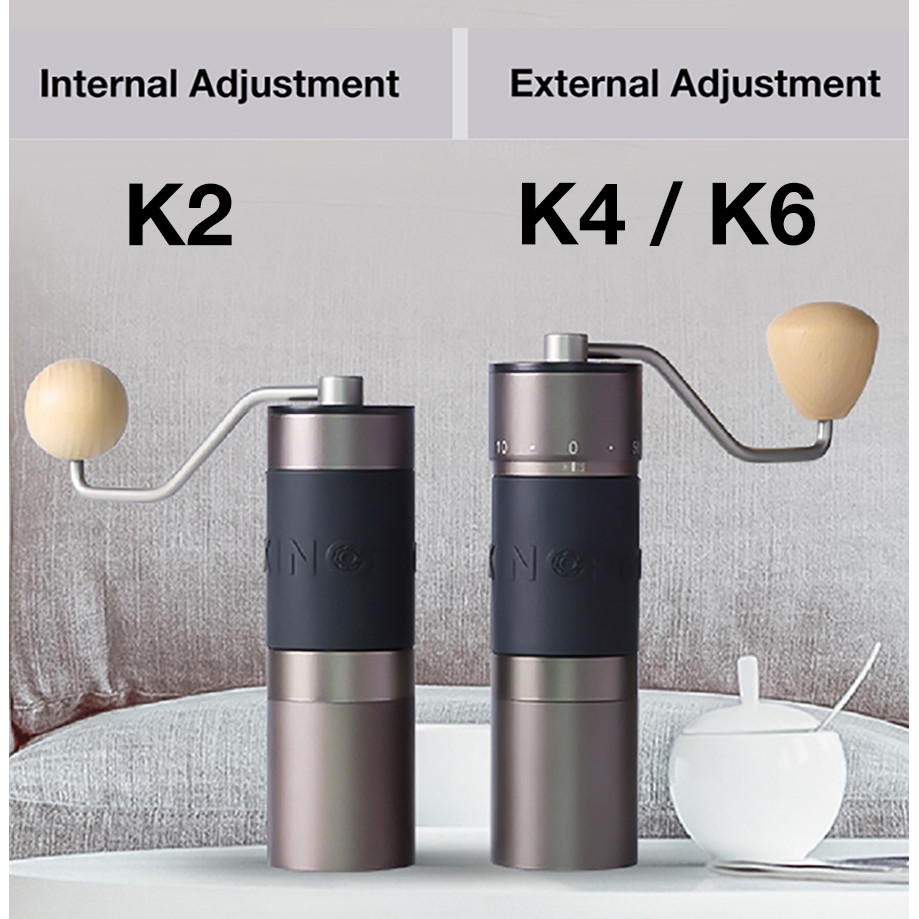 SALE Kingrinder K2 / K4 / K6 Manual Coffee Grinder Portable Hand Mill 48mm SUS420 Stainless Steel Bu
