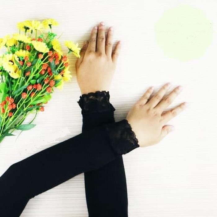 Elhijab- Premium Manset Tangan Renda Manset Lengan Muslim Wanita Hijab