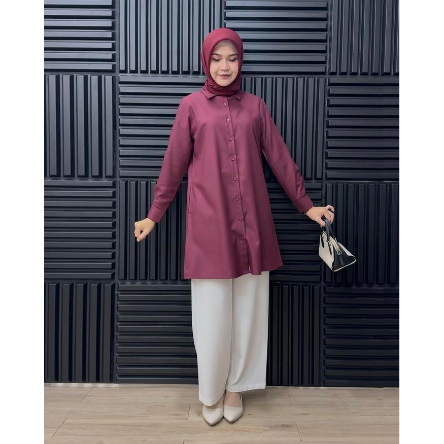 Elhijab- Tuke Plain Tunik - Pakaiana Wanita Terbaru By Hijab Mamah Icis