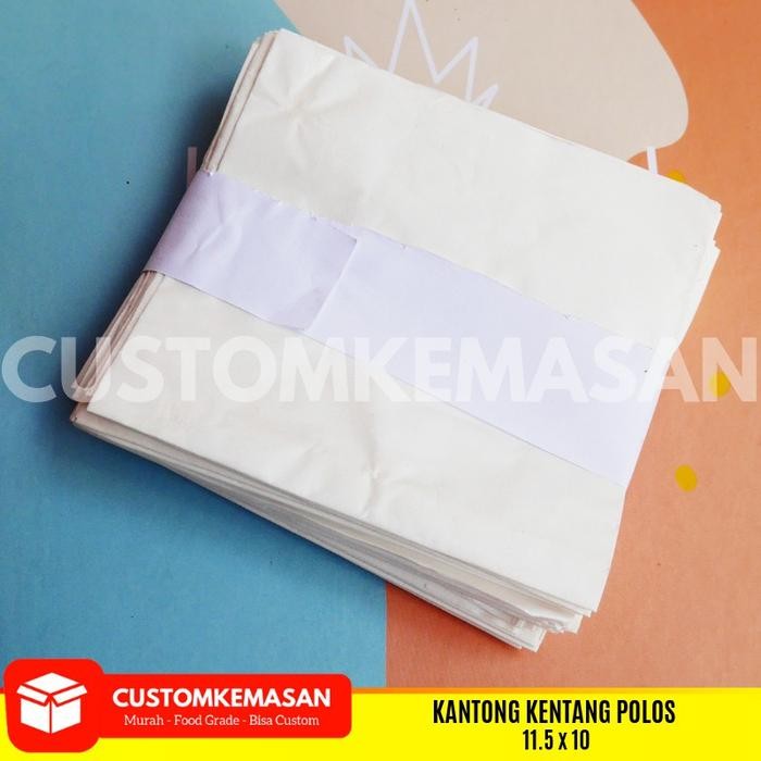 NEW Kertas Kentang Goreng isi 50, kantong Kentang Goreng, Kemasan Kertas Kentang Goreng, Wadah