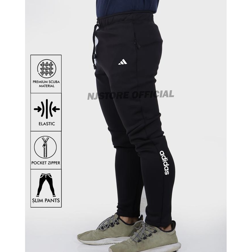 Celana Training Panjang Pria Wanita Celana Olahraga panjang lari gym