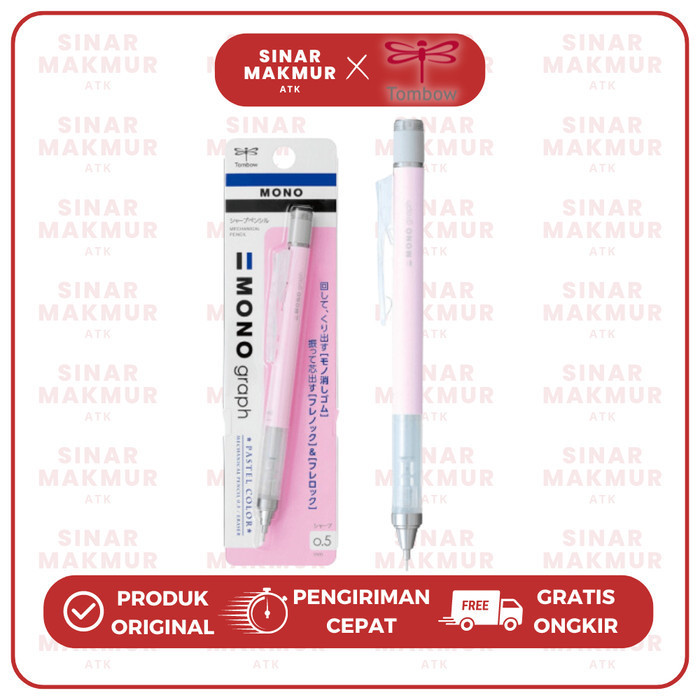 

Pensil Mekanik/Mechanical Pencil/Shaker Pencil Mono Graph Pastel 0.5mm DPA-136 Mono Tombow (Pcs)