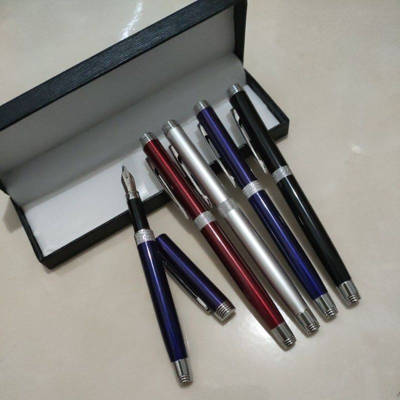 

Pulpen Custom HS-FTA8 MB Pen Fountain Nib 1,5mm Pen raphy Stainless Steel Pena Tinta Cair Souvenir