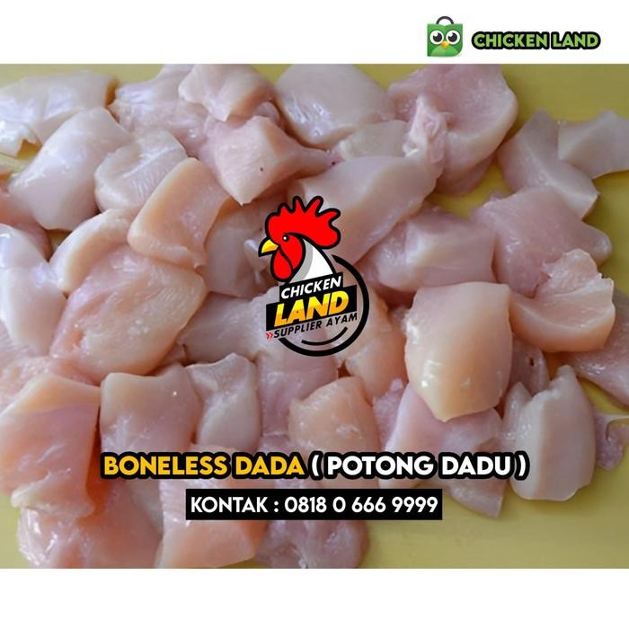 

BeliSkrg,KirimHariini- Boneless Dada Ayam Fillet ( Potong Dadu )