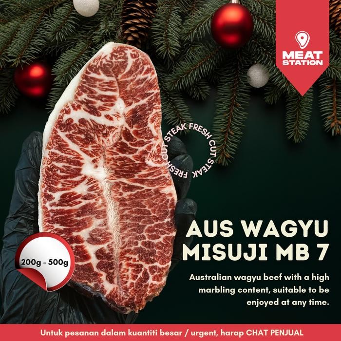 

BeliSkrg,KirimHariini- AUS Wagyu Misuji MB 7 / Beef Steak / Beef Impor