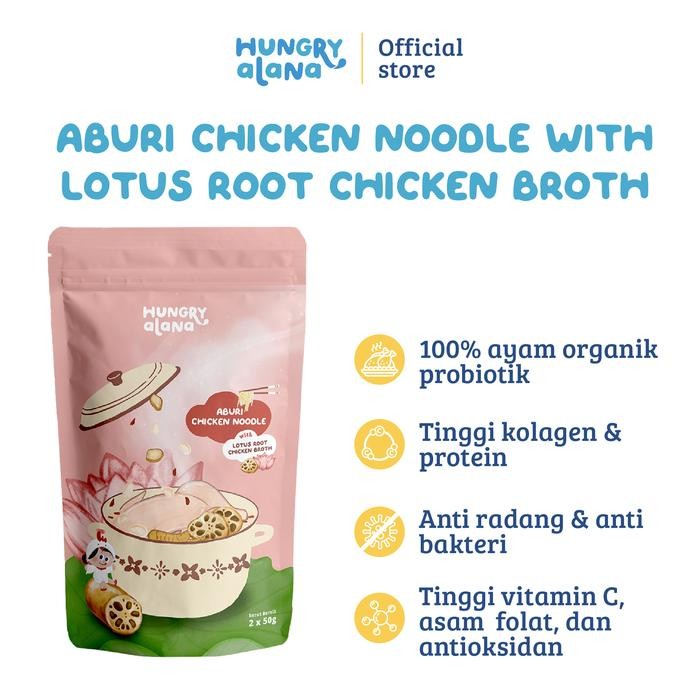 

PastikanDikirimLgsg- Hungry Alana Aburi Chicken Noodle with Lotus Root Chicken Broth