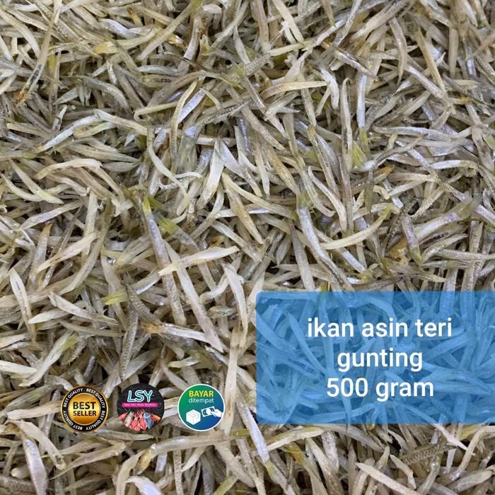 

PastikanDikirimLgsg- ikan asin teri gunting 500gram