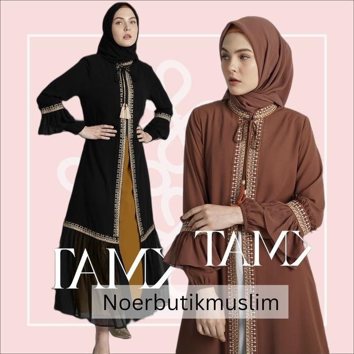 Zahra- Hikmat Fashion Original A9677-02 Abaya Hikmat Noerbutikmuslim Gamis Turki Gamis Turkey