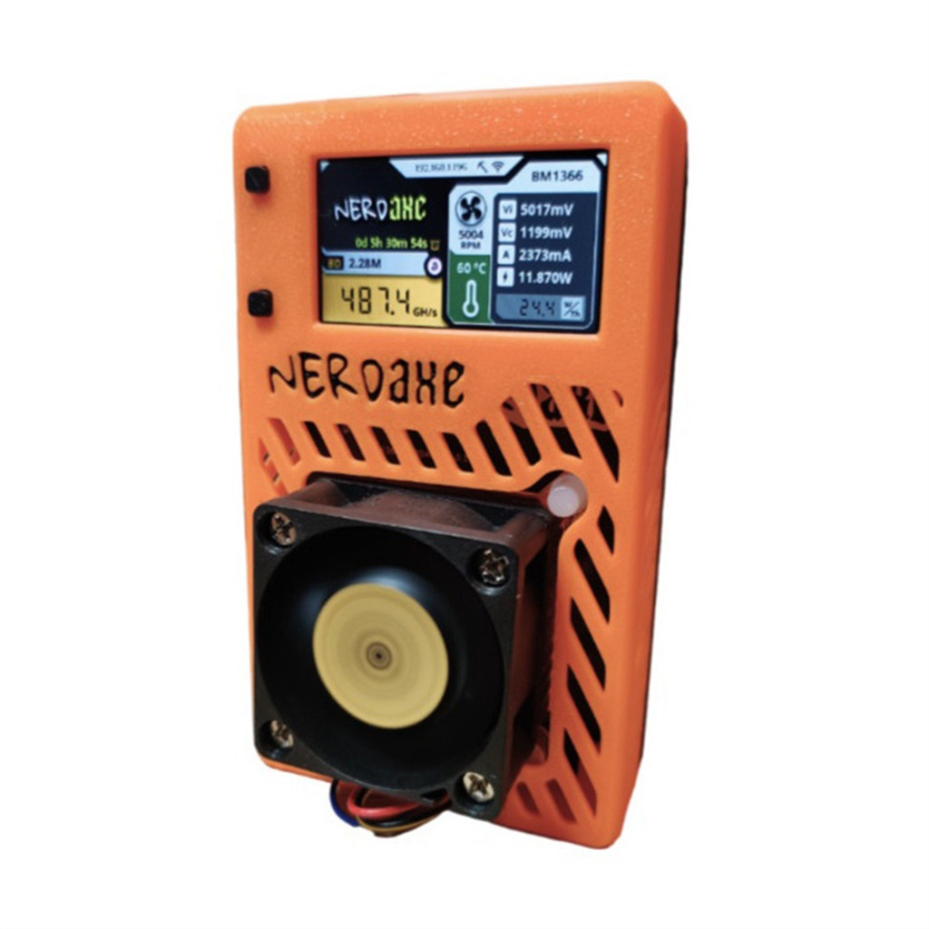 A69F-NerdAxe Miner Bitaxe Ultra BM1366 Asic Chip 500Gh/S Hashrate Bitcoin ASIC Mini Miner Lottery Mi