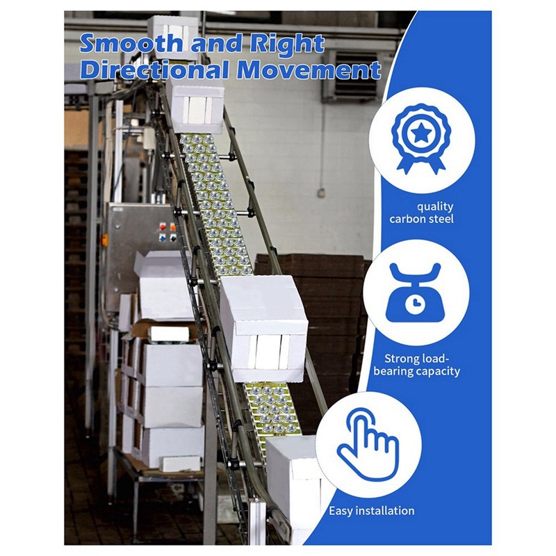 32Pcs Roller Ball Transfer Bearing, 1 Inch Carbon Steel Ball Casters, Mounted Ball Transfer Unit Uni