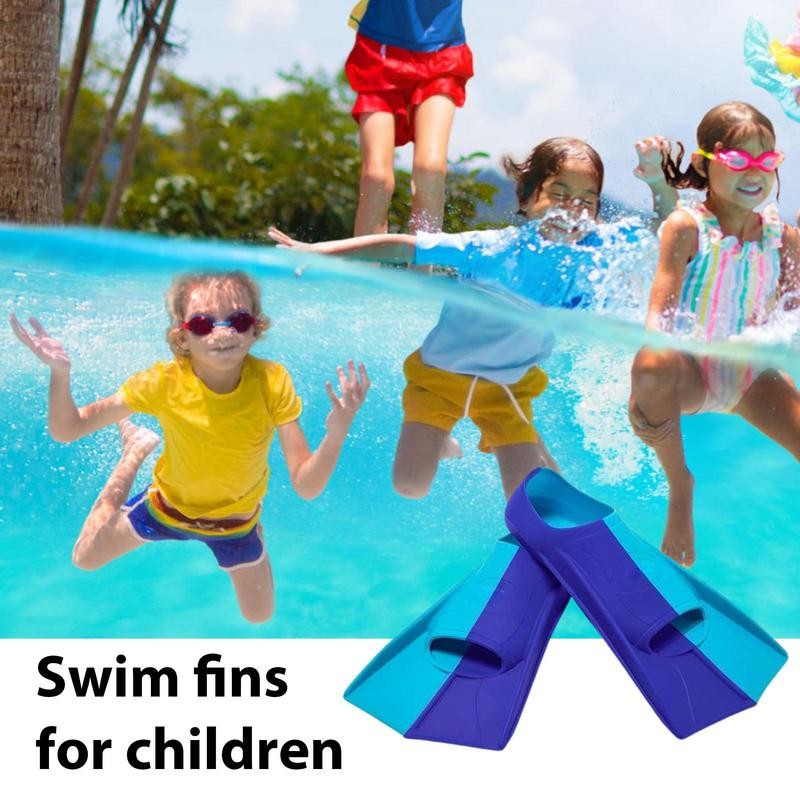 Swim Fins Swim Fins Kids Anti Slip Snorkel Fins Swim Flippers Silicone Training Fins For Snorkeling 