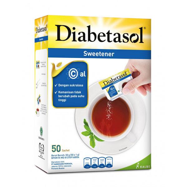 

DIABETASOL ZERO CALORIE SWEETENER 50'S