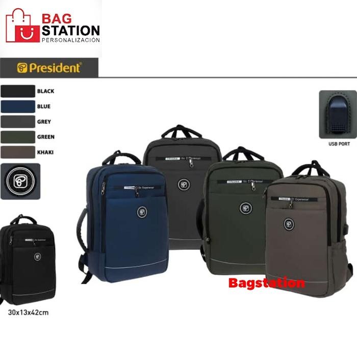 BACKPACK PRESIDENT ORIGINAL RANSEL LAPTOP PRESIDENT ORIGINAL IMPORT