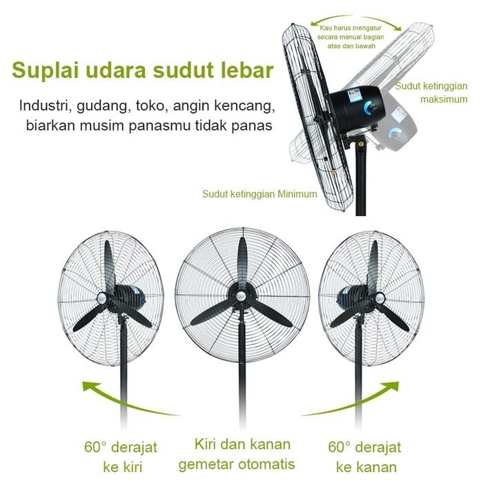 kipas angin dinding 20/30 inch kipas industri Kipas Angin Dinding Industri Stand Fan Tiga
