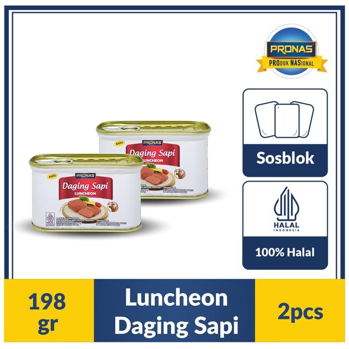 

Peno_Hay Pronas Luncheon Sapi 198 g kemasan bundling 2 pcs