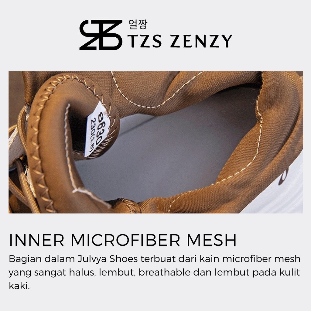 TZS Zenzy Julvya Shoes - Sepatu Boots Wanita - Sepatu Sneakers Wanita - Sepatu Casual Wanita