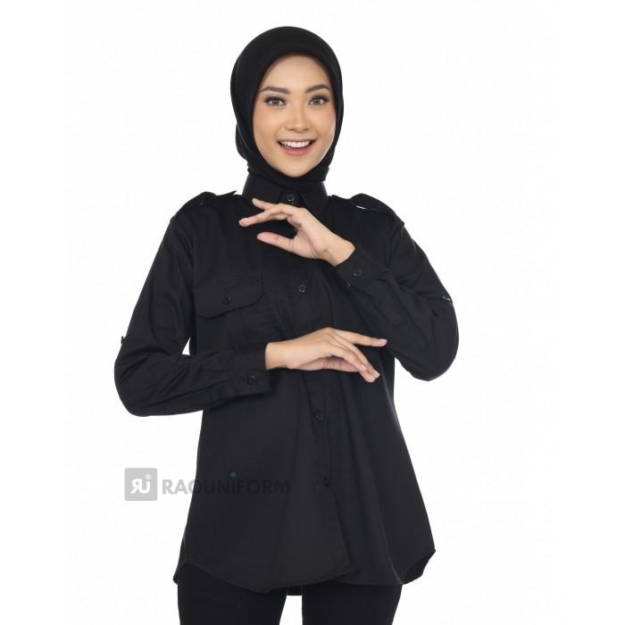 TERMURAH Kemeja PDL Wanita/Baju PDL Wanita/Seragam PNS Putih/Baju PDL Custom Bordir READY STOCK