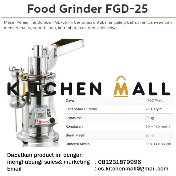 Fomac Fgd-25 Mesin Penggiling / Food Grinder / Mesin Giling Rempah