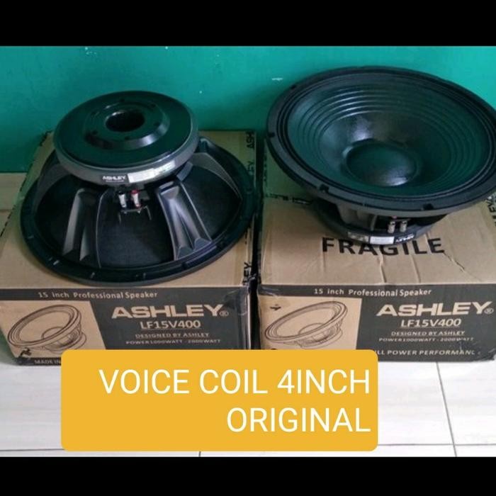 SPEAKER SUBWOOFER 15INCH ASHLEY 15LV400 ORIGINAL
