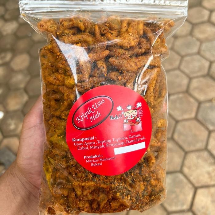 

Kripik Usus Pedas Daun Jeruk 500Gr Cemilan Food Snacks Keripik Makanan Crispy