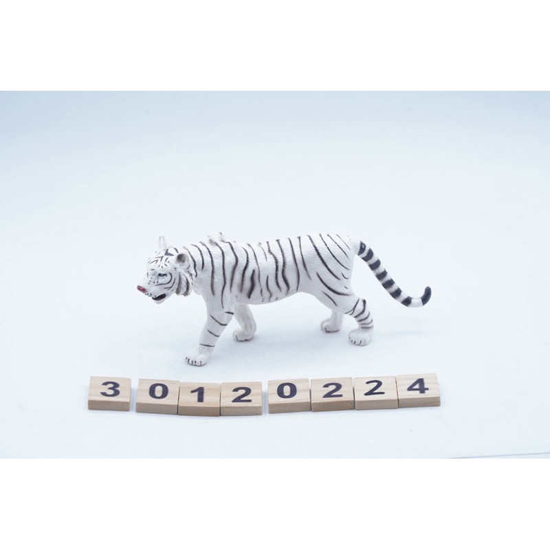 K White Ter Male Harimau Putih Jantan Panthera Tris Putih Benggala Mainan Binatang Miniature Hewan