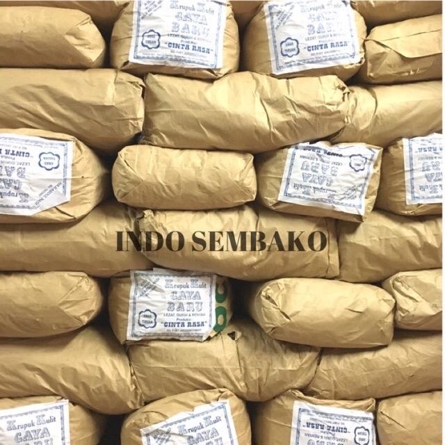 

terbaru !!! kerupuk sari kulit gaya baru 5kg / krupuk kulit krupuk coklat 5kg ready