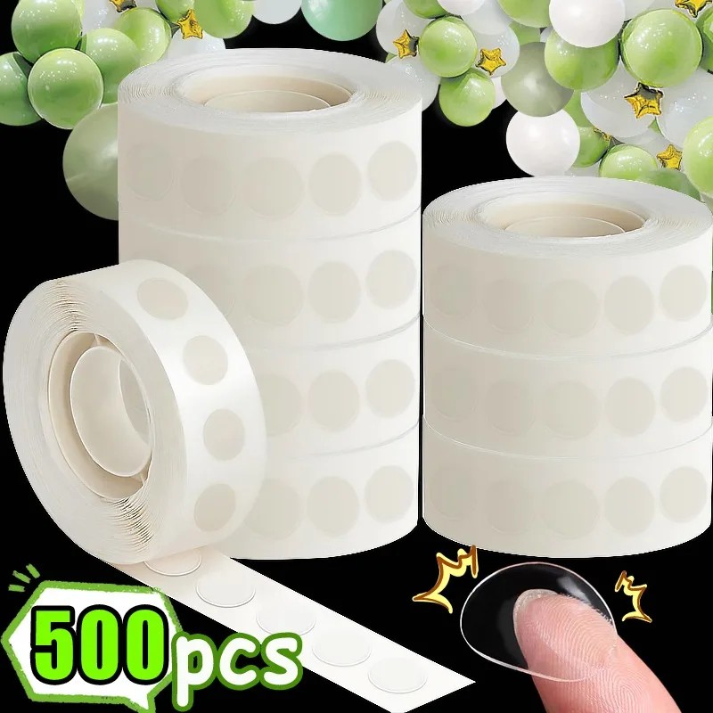 

Double Sided Clear Sticky Point Tape Balloon Glue Dot Adhesive Birthday Wedding Party Balloons Glue