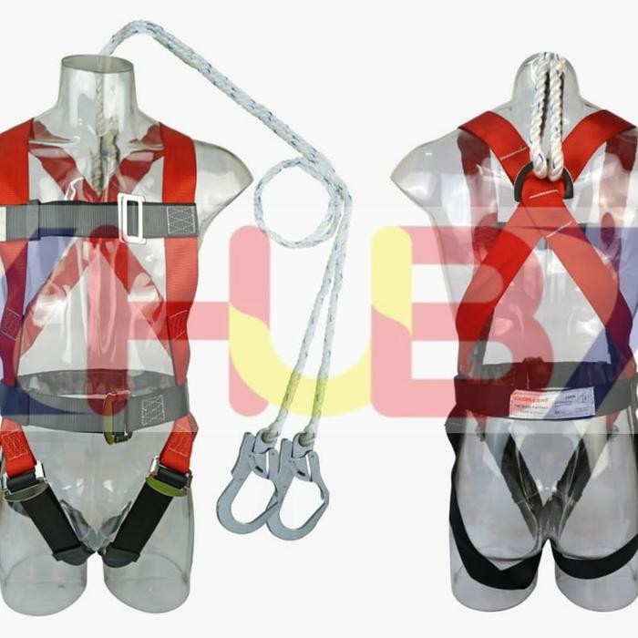 

Promo Full Body Harness (Double Lanyard) Big Hook (Plus Tali Dada) Excellent Tbk