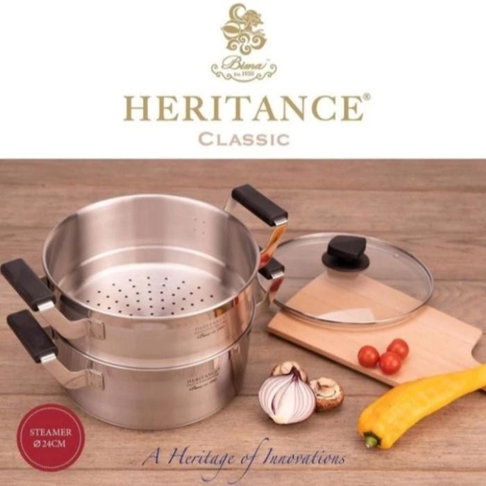 panci steamer susun bima heritance /panci kukusan stainless 28cm
