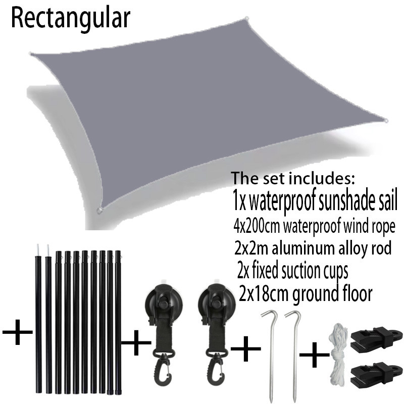 Awning Waterproof Tarp Tent Shade Outdoor Camping Car Awning Side Pergola Car Tail Tent Canopy For C