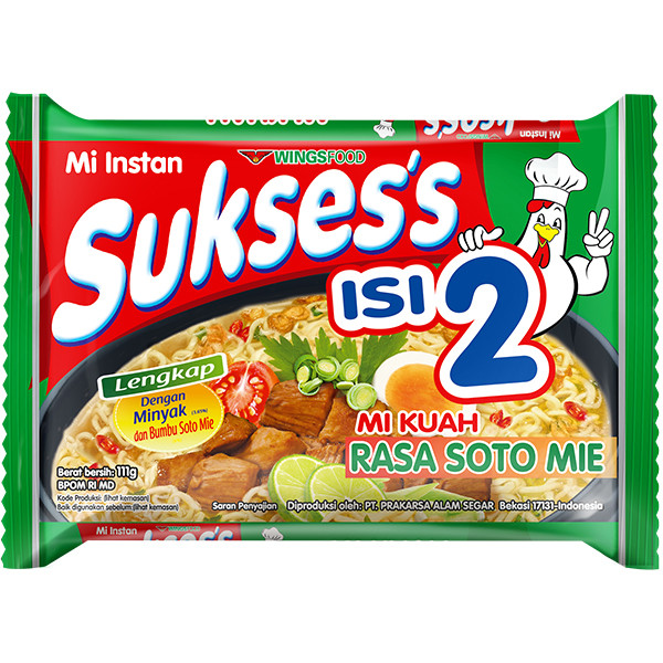 

SUKSES'S MI KUAH ISI 2 RASA SOTO MIE 111G