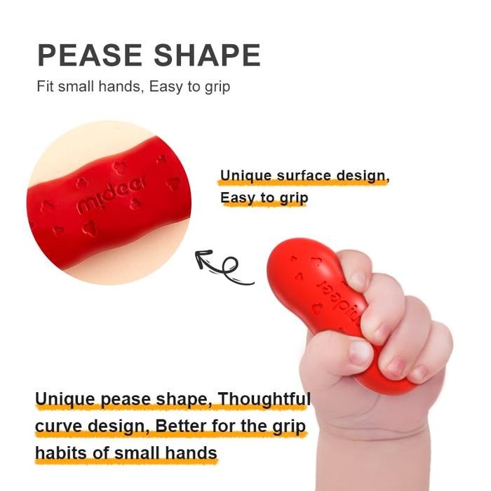 

Mideer Washable Beeswax Based Peas Crayon 8 / 12 Crayon #Gratisongkir