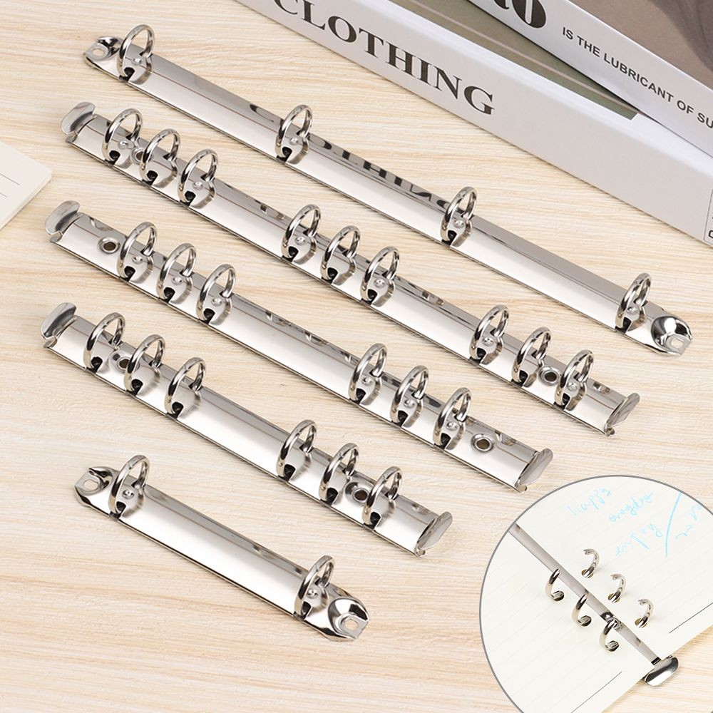 

Stationery Colorful Notepad Metal Accessory Diy Notebook Binding Hoops Binder Clip Loose-Leaf File