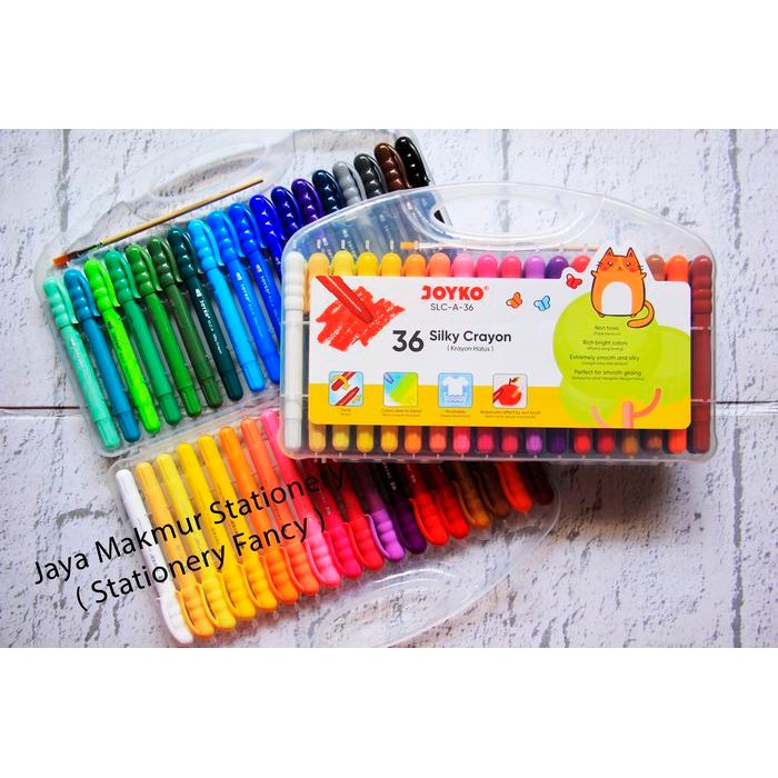

Crayon Halus / Silky Crayon Joyko 36 Warna Slc-A-36 (1 Set) #Gratisongkir