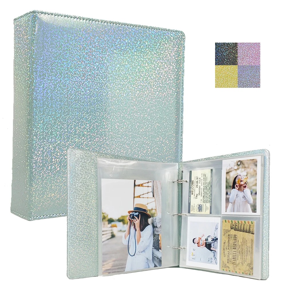 

Plrbok A5 Binder 3Ring Laser Dazzling Photo Album Photocard Holder Idol Card Holder Cute Notebook