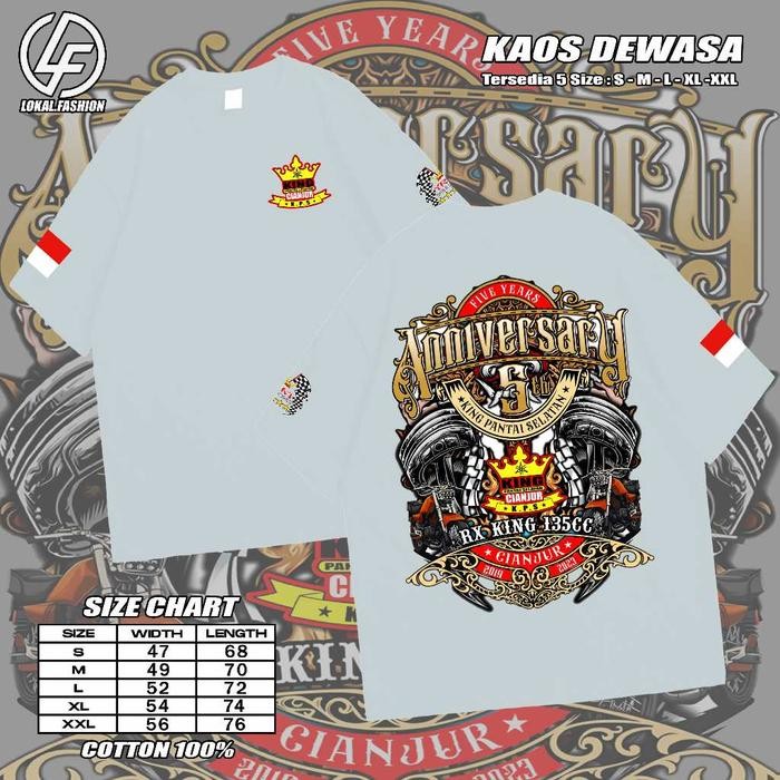 Sale Kaos Rx-King Jamnas Anniversary 4 - Kaos Rx-King Cianjur Selatan - Pria Dan Wanita - Cotton