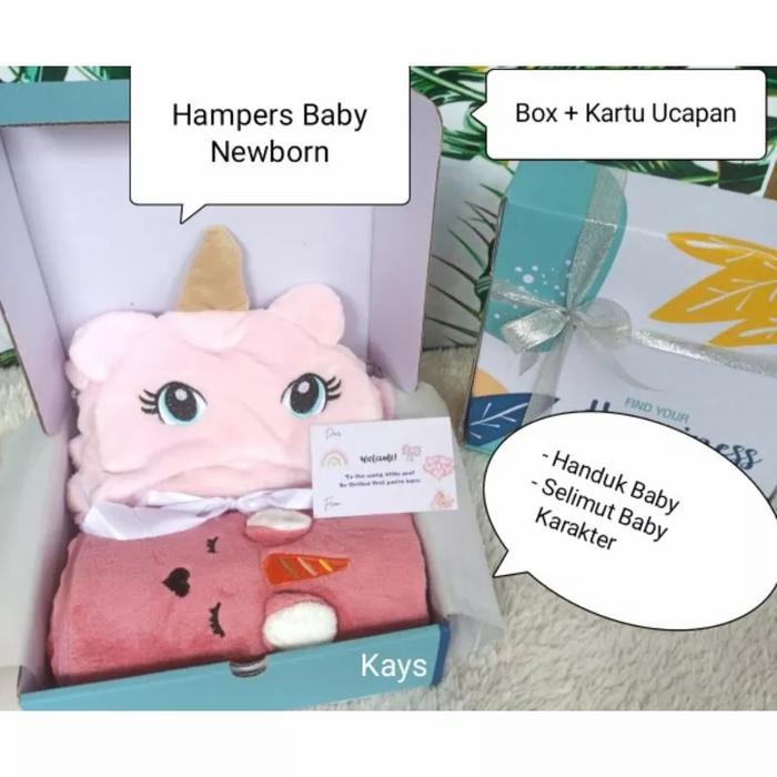 

Hampers Bayi Kado Hadiah Bayi Newborn Selimut Handuk Kado Bayi