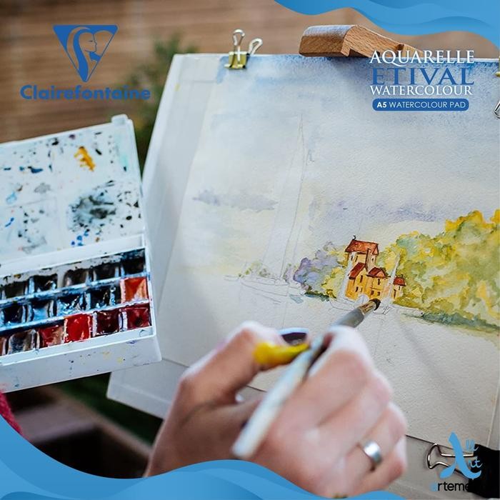 

Kertas Cat Air Clairefontaine Etival A5 Cold Pressed Watercolor Pad #Gratisongkir