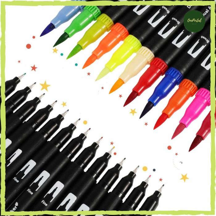 

Spidol Warna Warni Double Head Drawing Pen Fine Art Watercolor Set #Gratisongkir