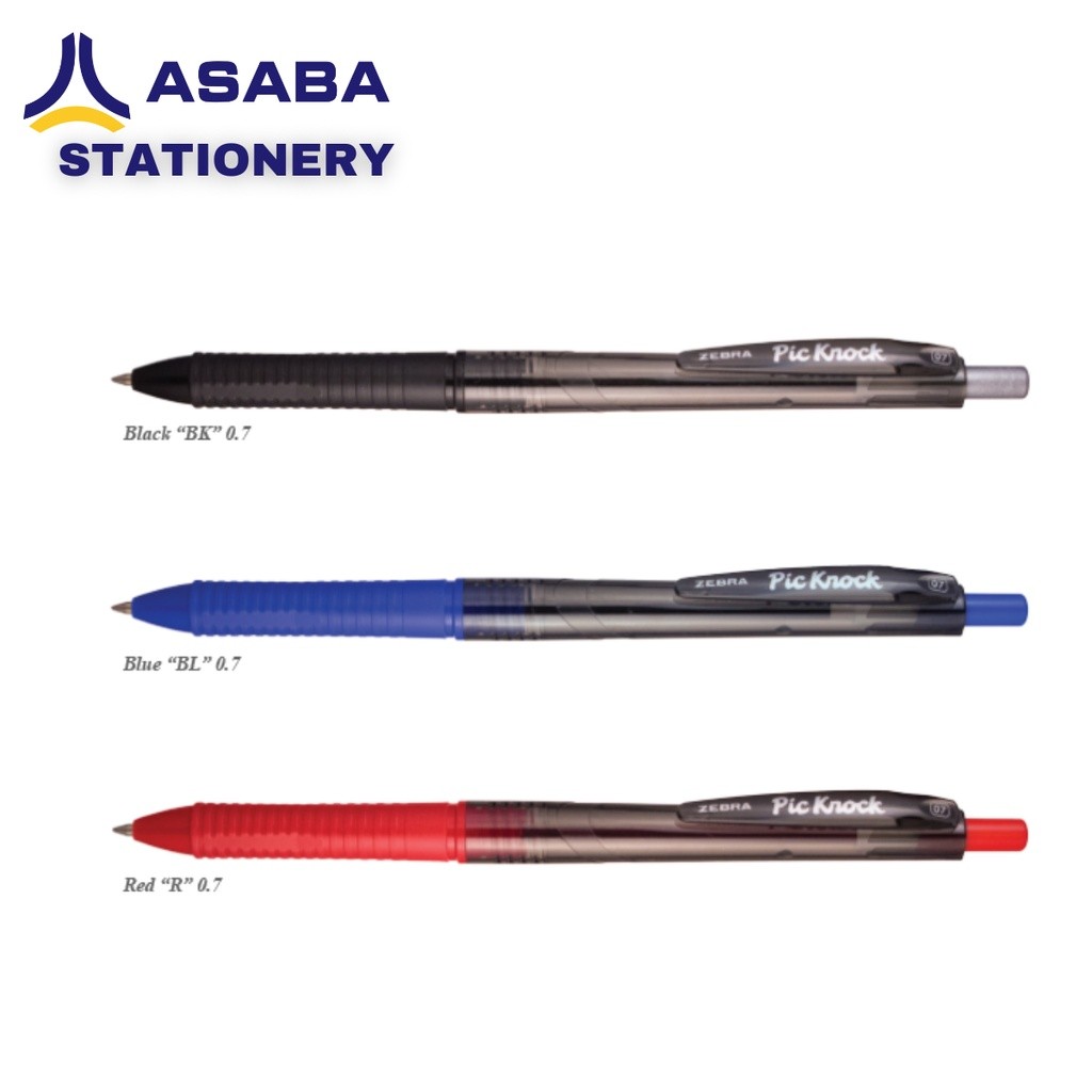 

Asaba Stationery - Pen/Pulpen/Bulpen PicKnock 07mm - 1 Lusin Isi 12Pcs