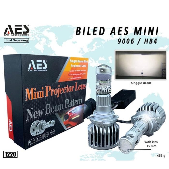 Biled AES Laser Mini 9005 9006 H11 H7 New Beam Patern Merk AES